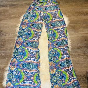 Paisley Printed Palazzo Pants